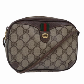 GUCCI GG Supreme Web Sherry Line Shoulder Bag Beige 001 904 2066  ep5238