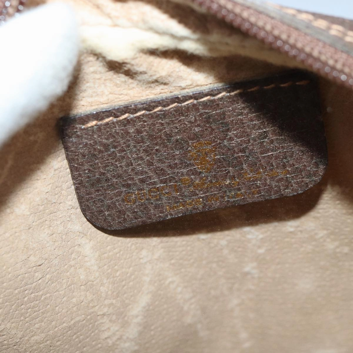 GUCCI GG Supreme Web Sherry Line Shoulder Bag Beige 001 904 2066  ep5238