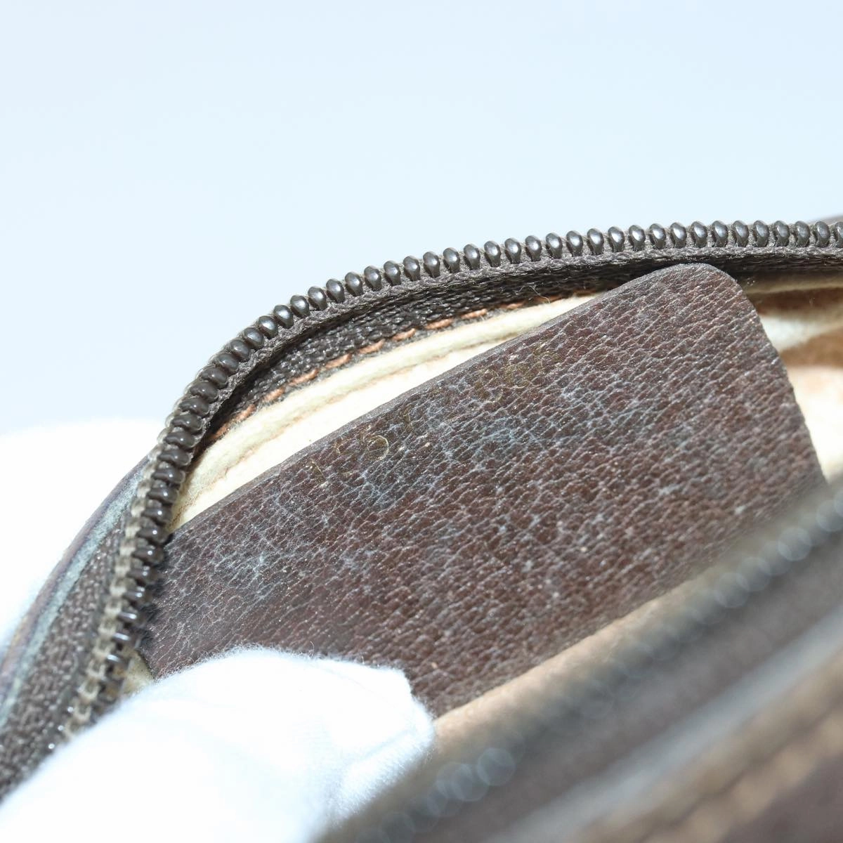 GUCCI GG Supreme Web Sherry Line Shoulder Bag PVC Beige 156 02 066  83926