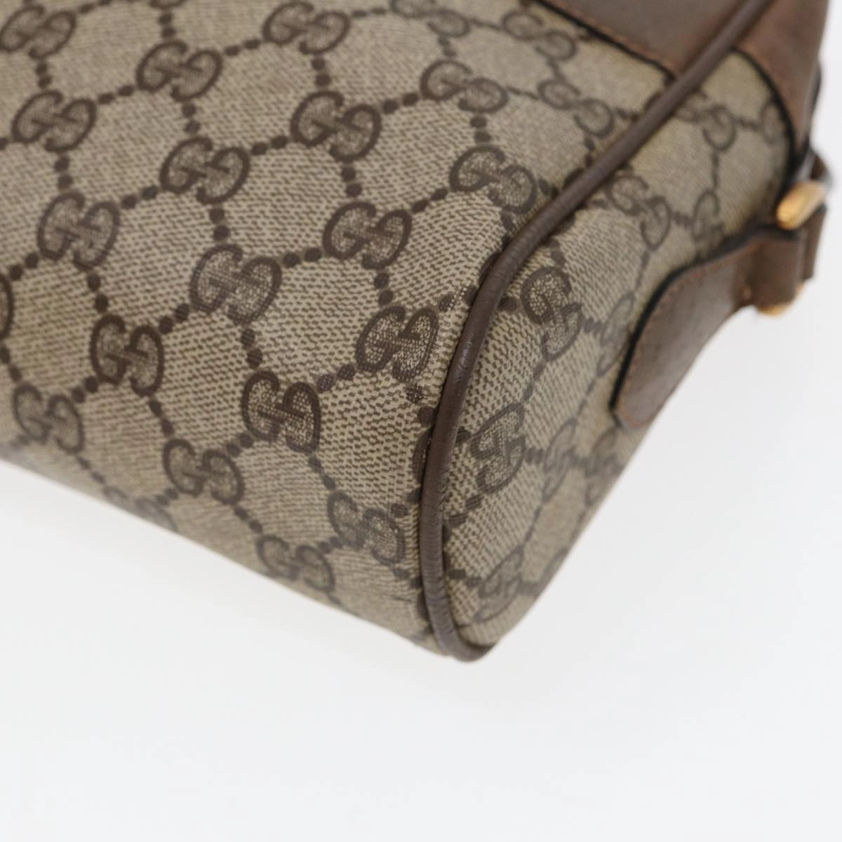 GUCCI GG Supreme Web Sherry Line Shoulder Bag PVC Beige 68 02 005  83928