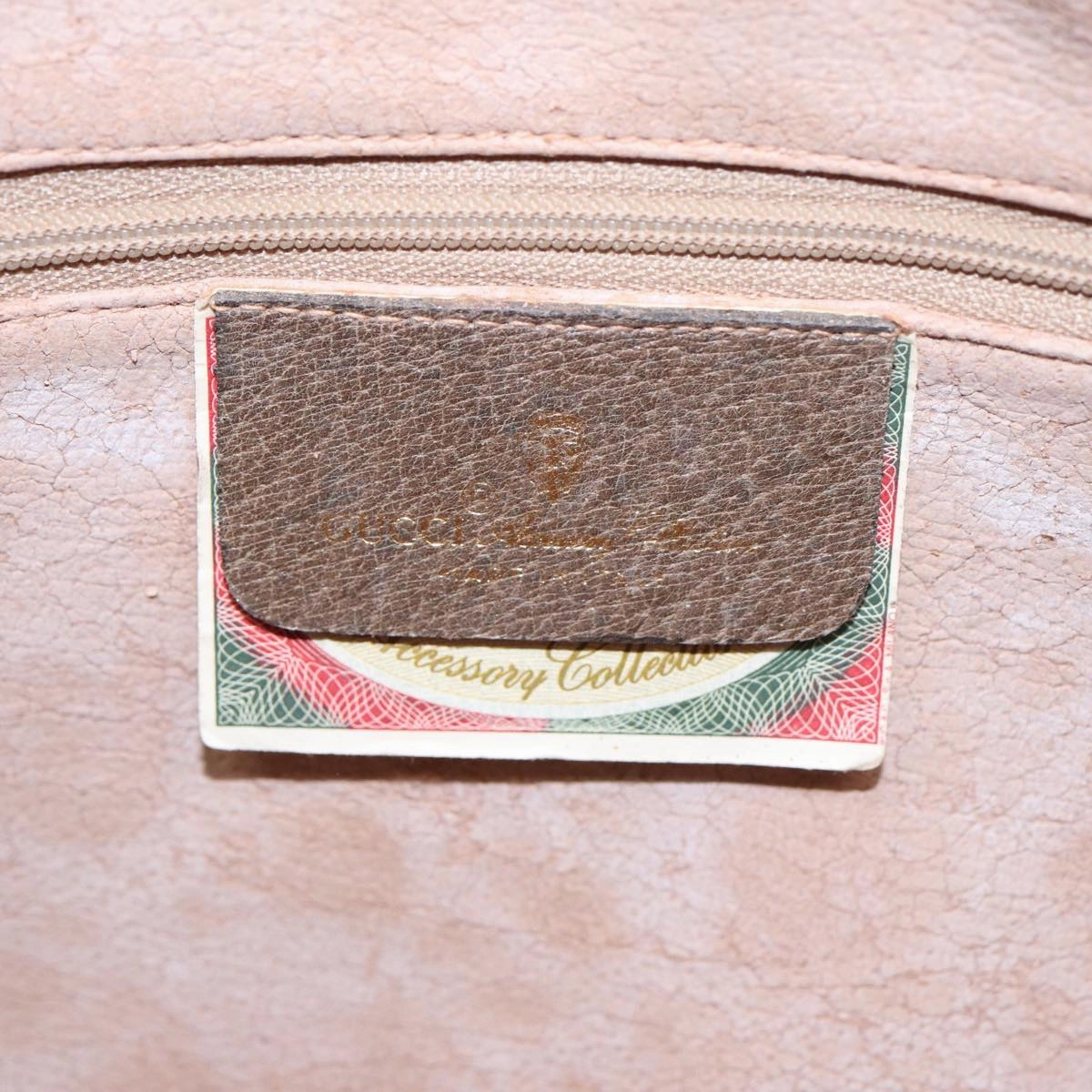 GUCCI GG Supreme Web Sherry Line Shoulder Bag PVC Beige 68 02 005  83928