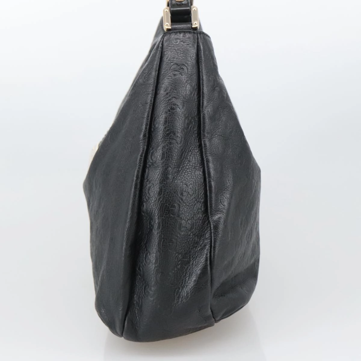 Gucci Guccissima Black Leather Shoulder Bag ()