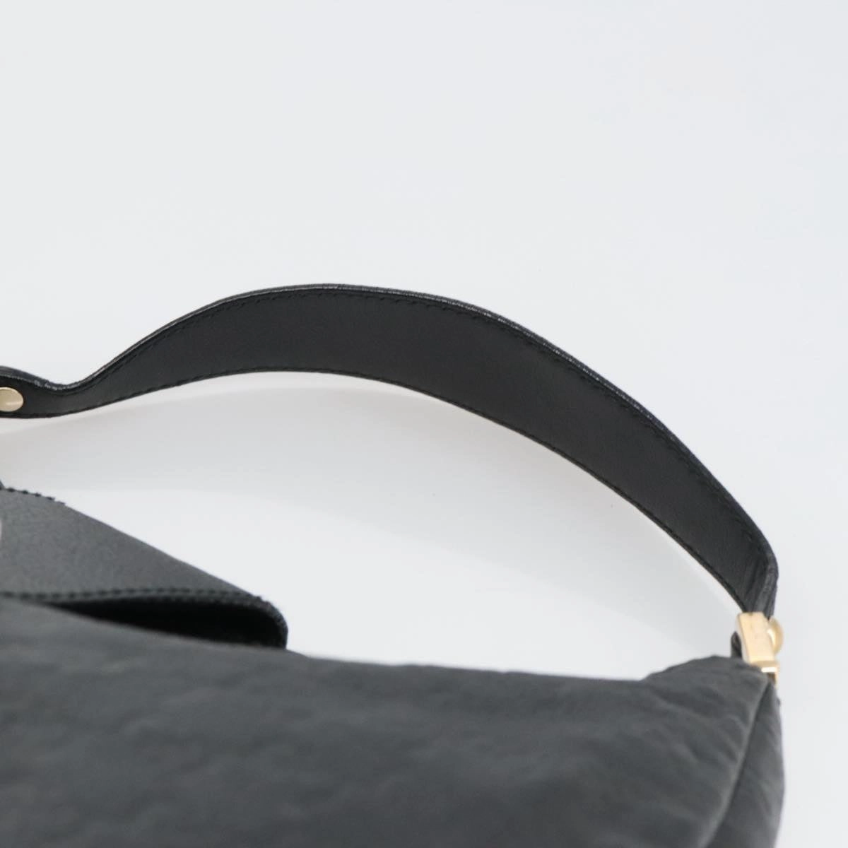 Gucci Guccissima Black Leather Shoulder Bag ()