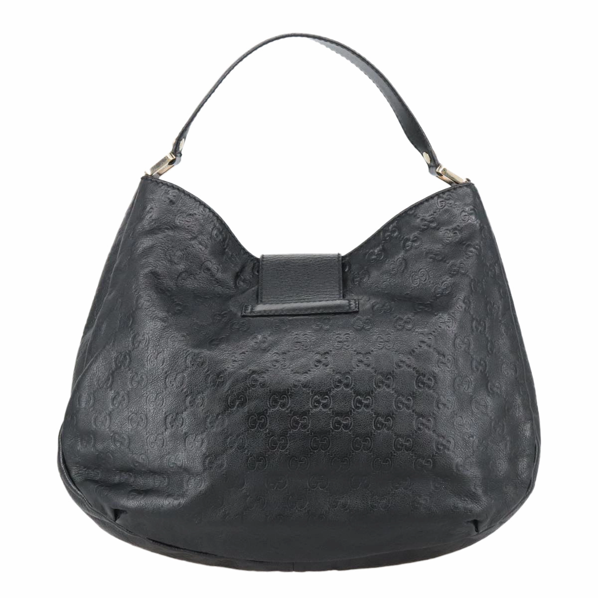 Gucci Guccissima Black Leather Shoulder Bag ()
