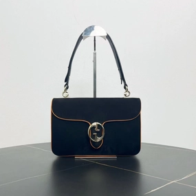 Gucci Horsebit 1955 Black Shoulder Bag