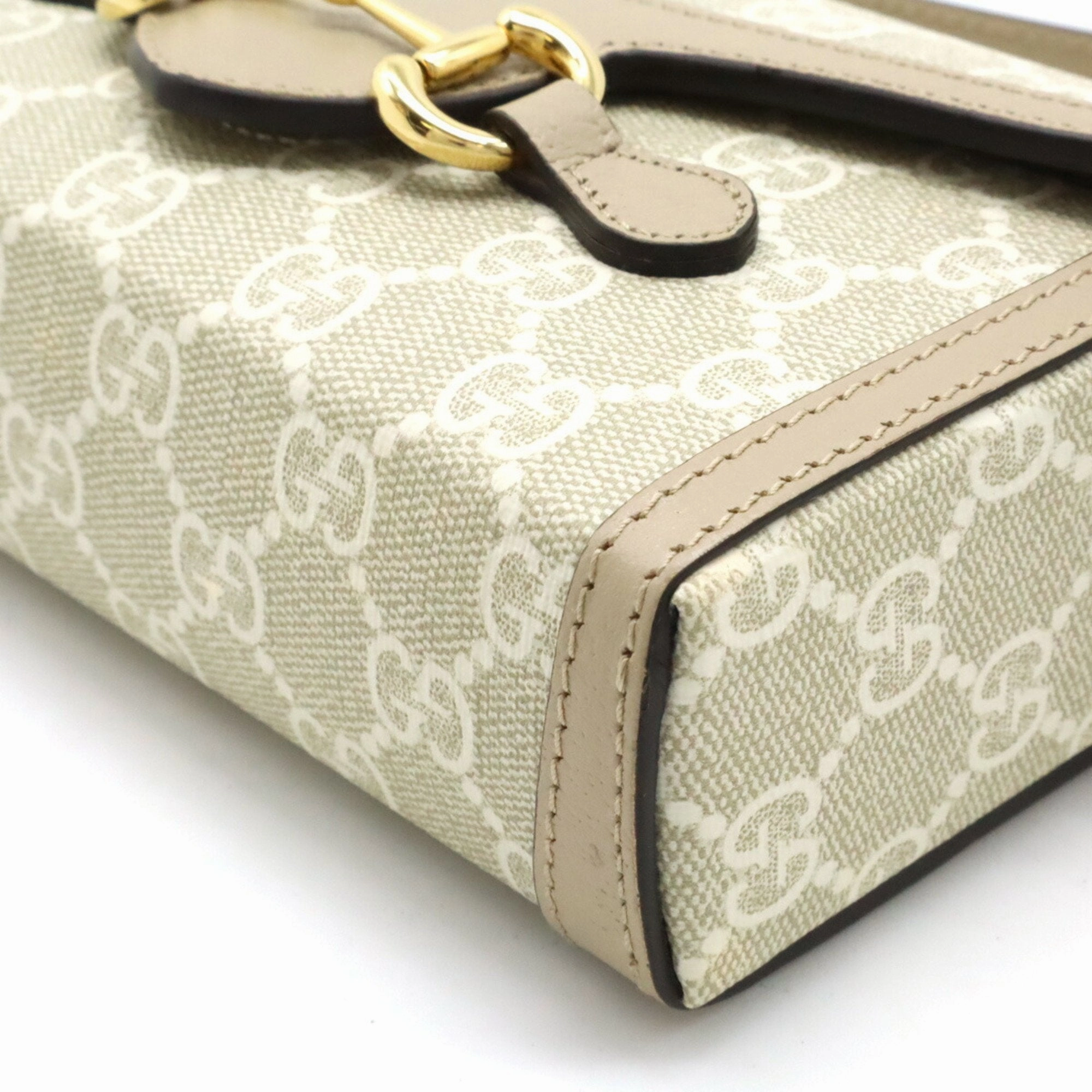 Gucci Horsebit   Pvc Leather Pochette Shoulder Bag (Pre-Owned)