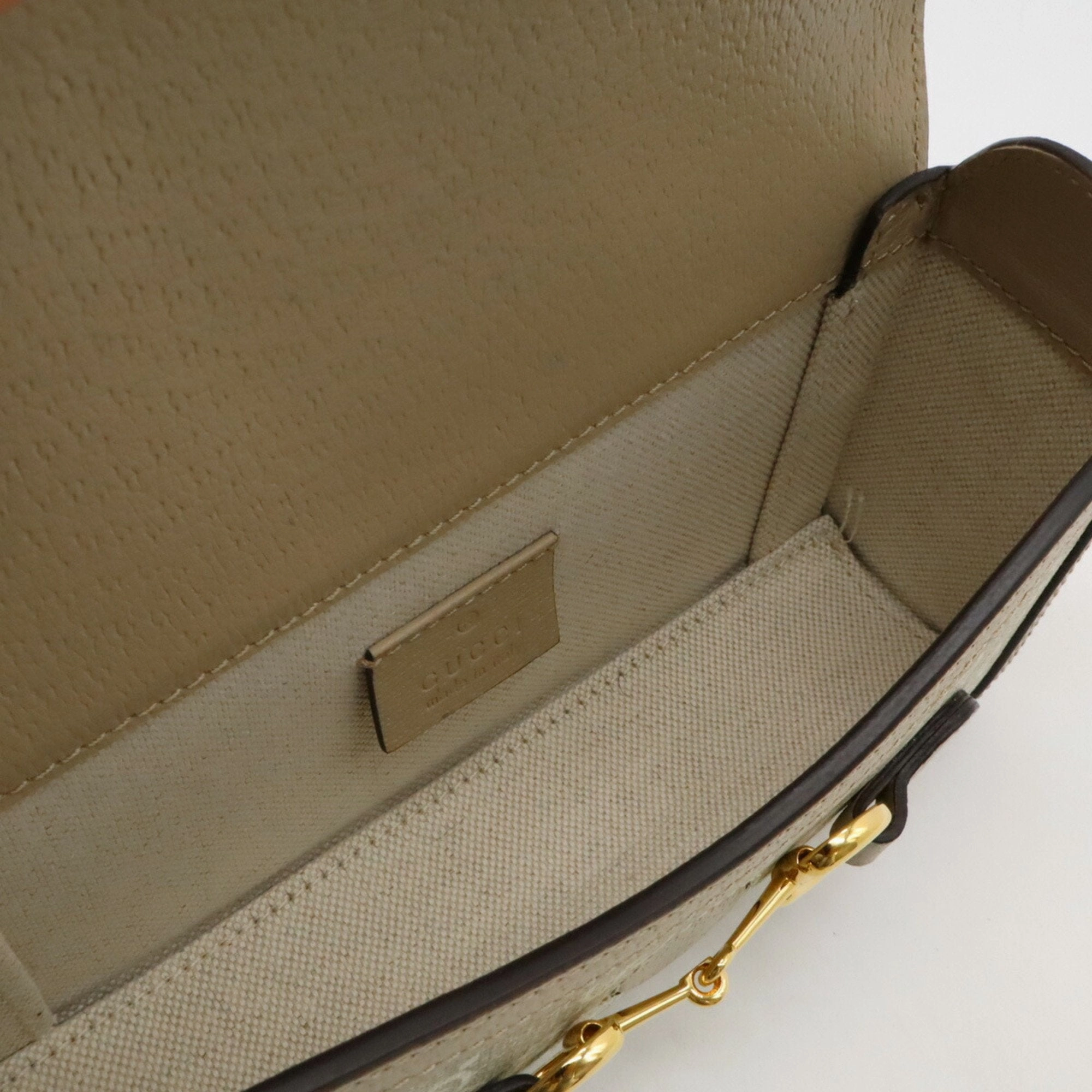 Gucci Horsebit   Pvc Leather Pochette Shoulder Bag (Pre-Owned)