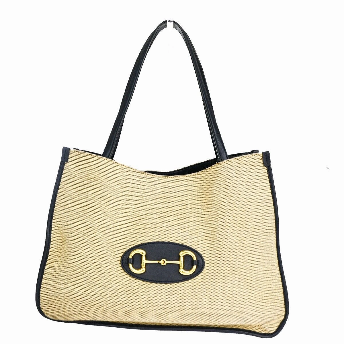 Gucci Horsebit  Canvas Shoulder Bag ()