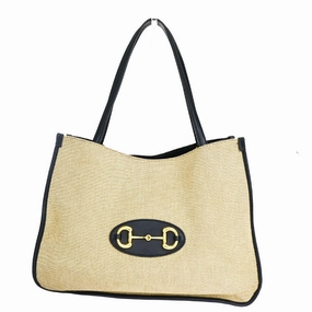 Gucci Horsebit  Canvas Shoulder Bag ()