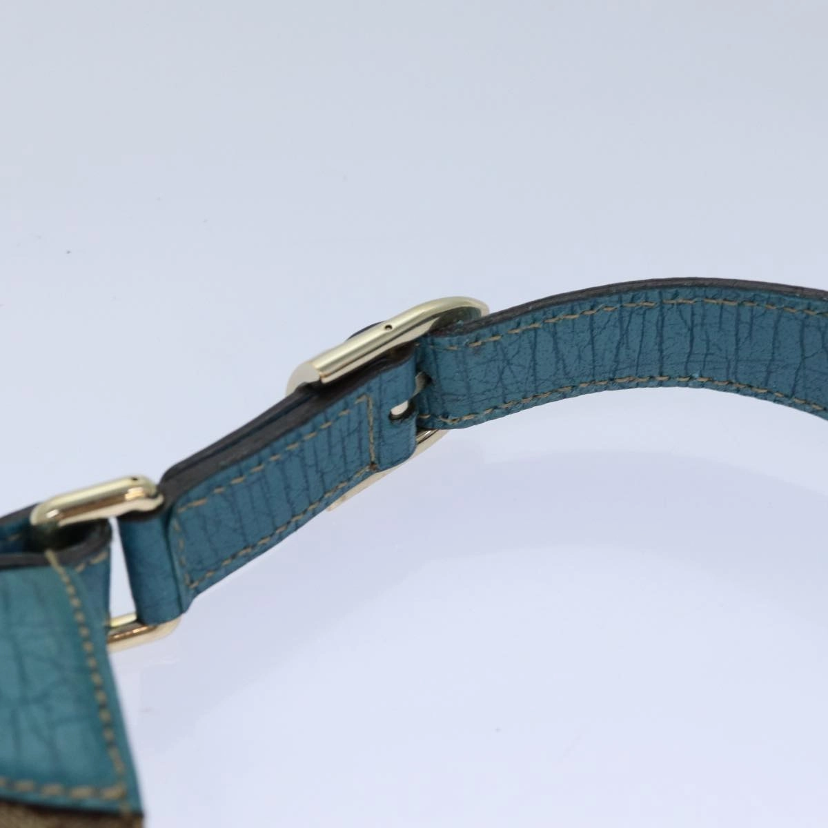 GUCCI Horsebit Sherry Line GG Canvas Shoulder Bag Beige 137388  82262