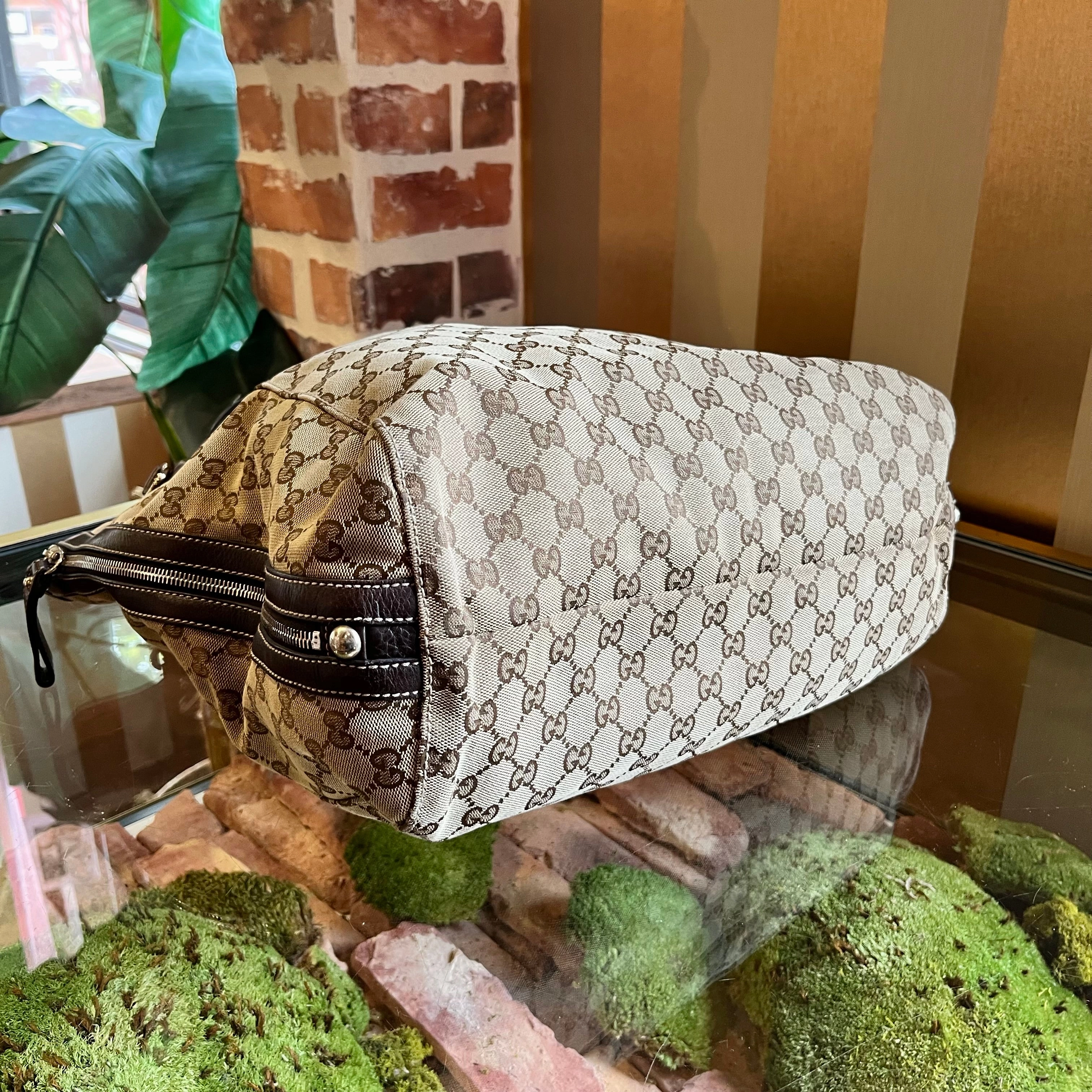 GUCCI Icon Bit GG Canvas Shoulder Bag