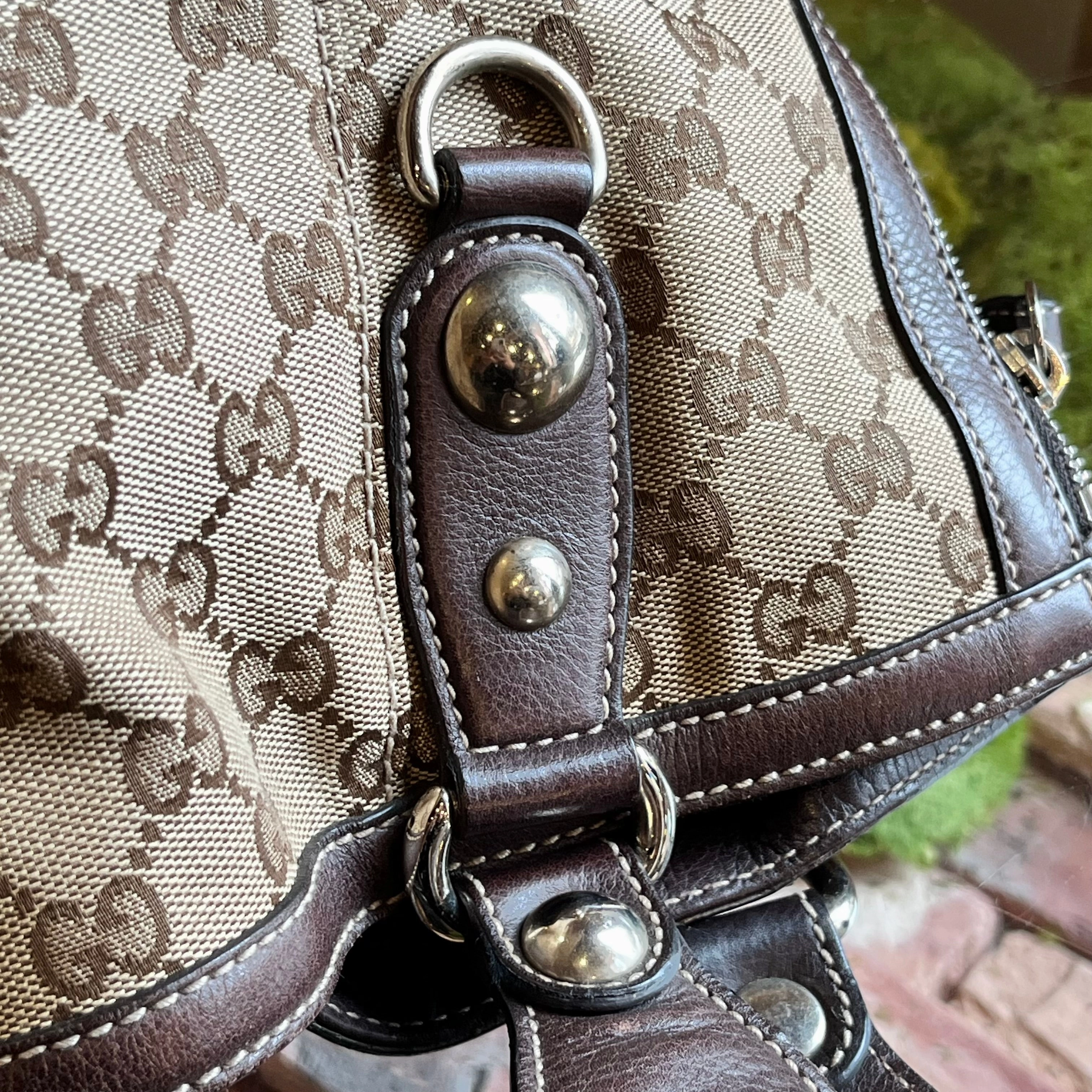 GUCCI Icon Bit GG Canvas Shoulder Bag