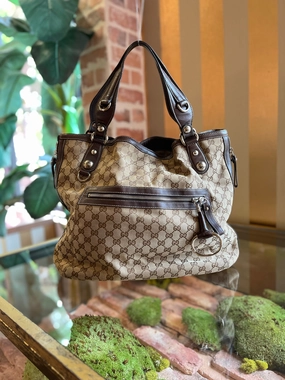 GUCCI Icon Bit GG Canvas Shoulder Bag