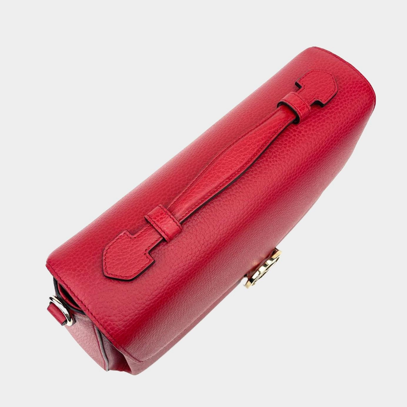 GUCCI Interlocking G Shoulder Bag - Red