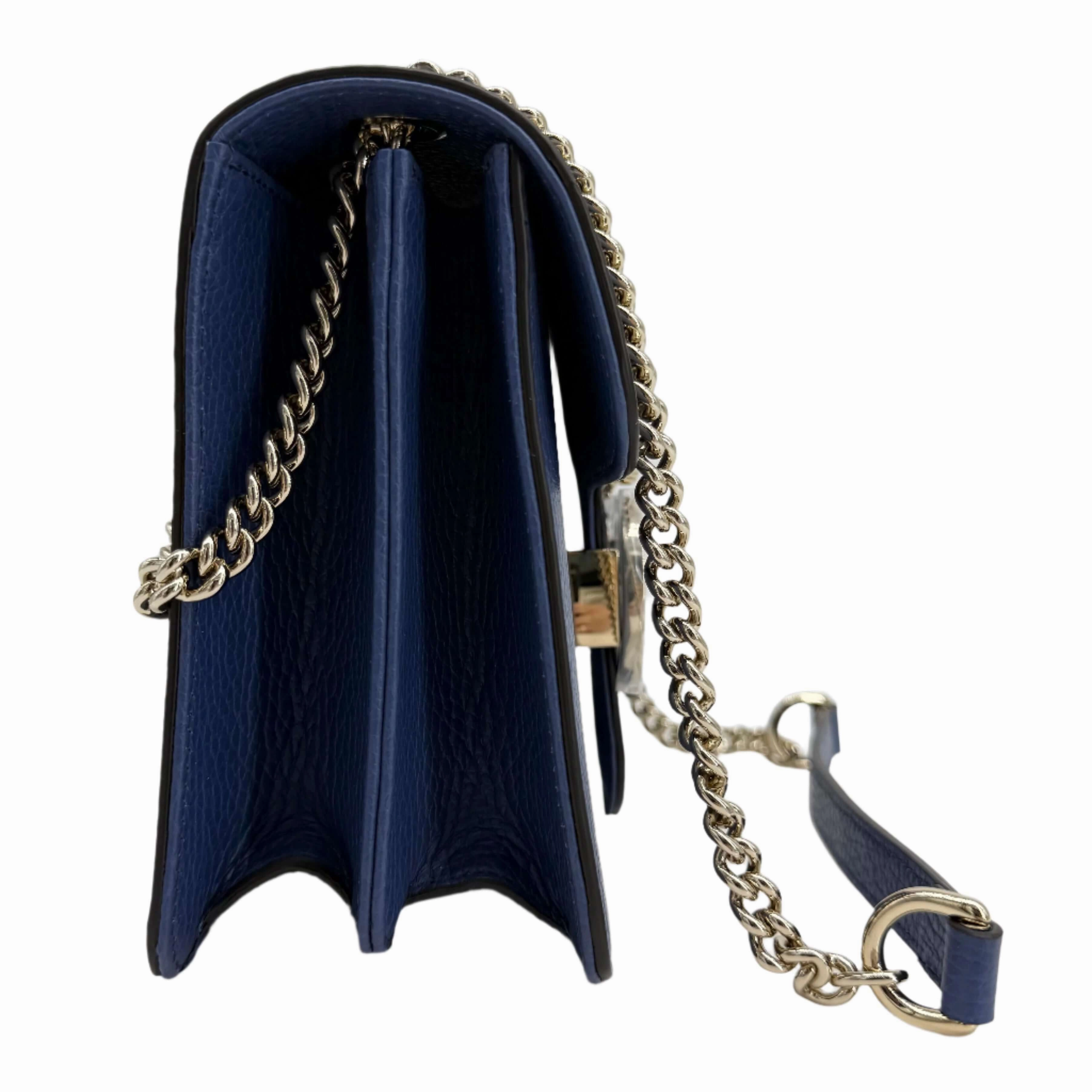 Gucci Interlocking G Small Shoulder Bag  Dollar Calfskin Leather