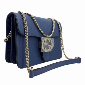 Gucci Interlocking G Small Shoulder Bag  Dollar Calfskin Leather