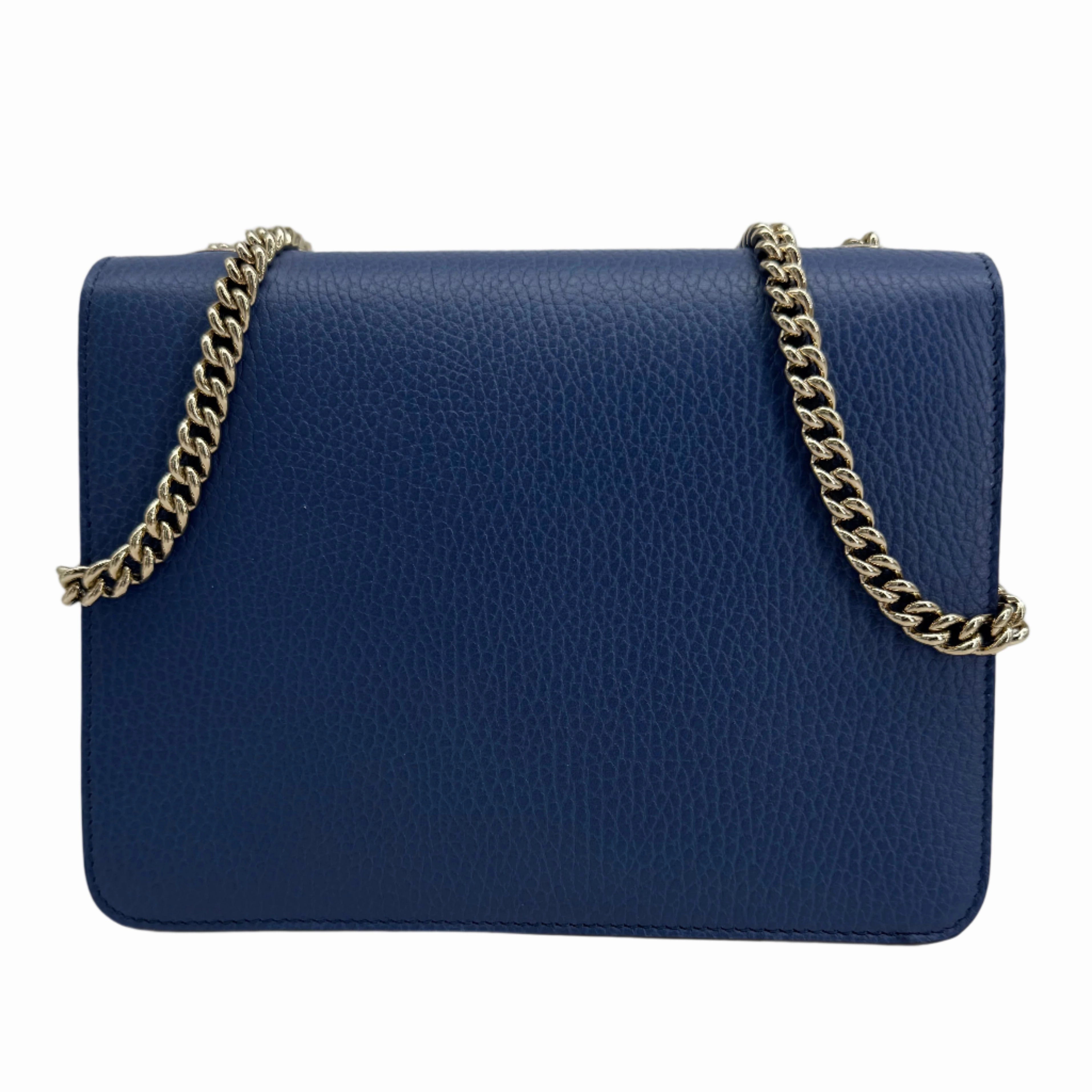 Gucci Interlocking G Small Shoulder Bag  Dollar Calfskin Leather