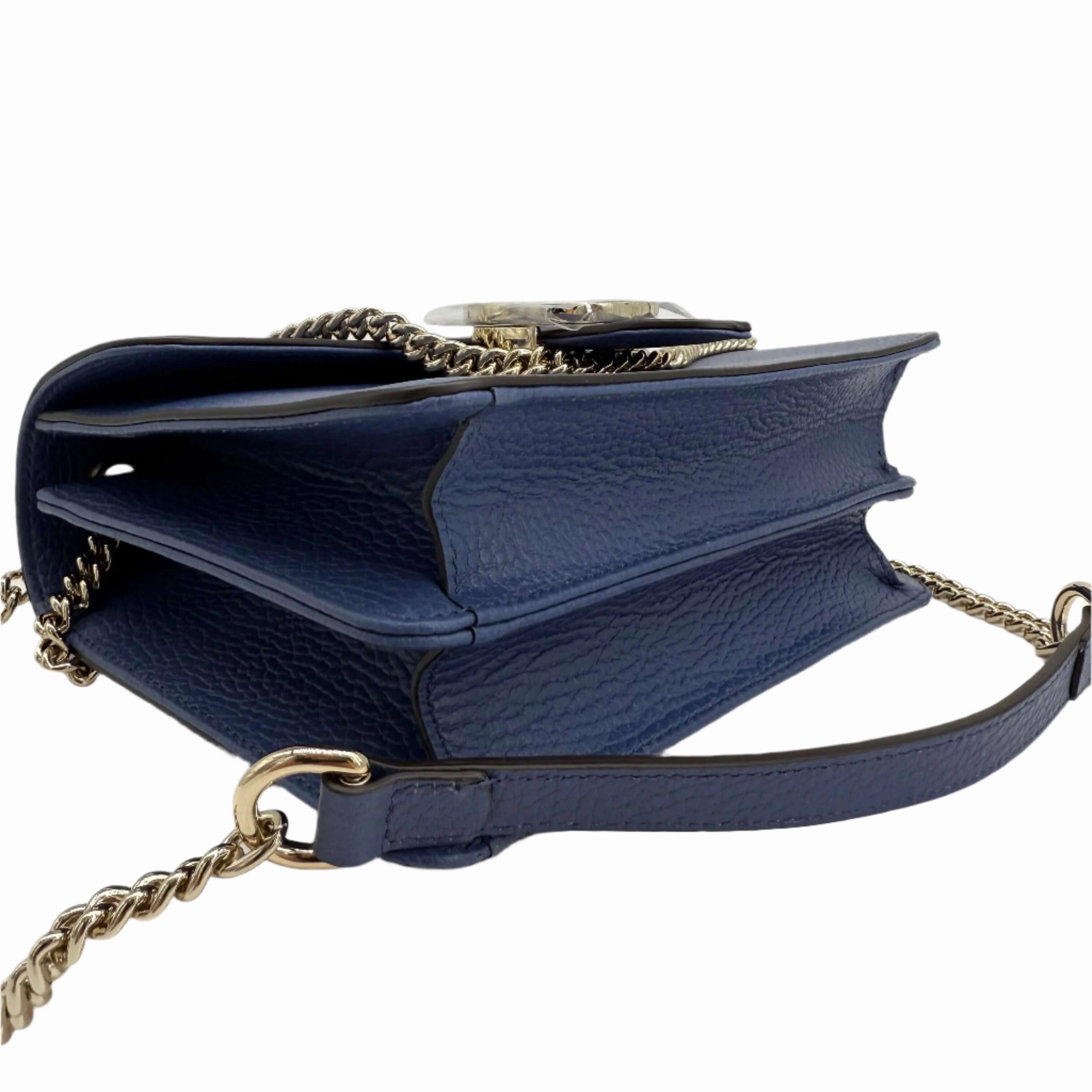 Gucci Interlocking G Small Shoulder Bag  Dollar Calfskin Leather
