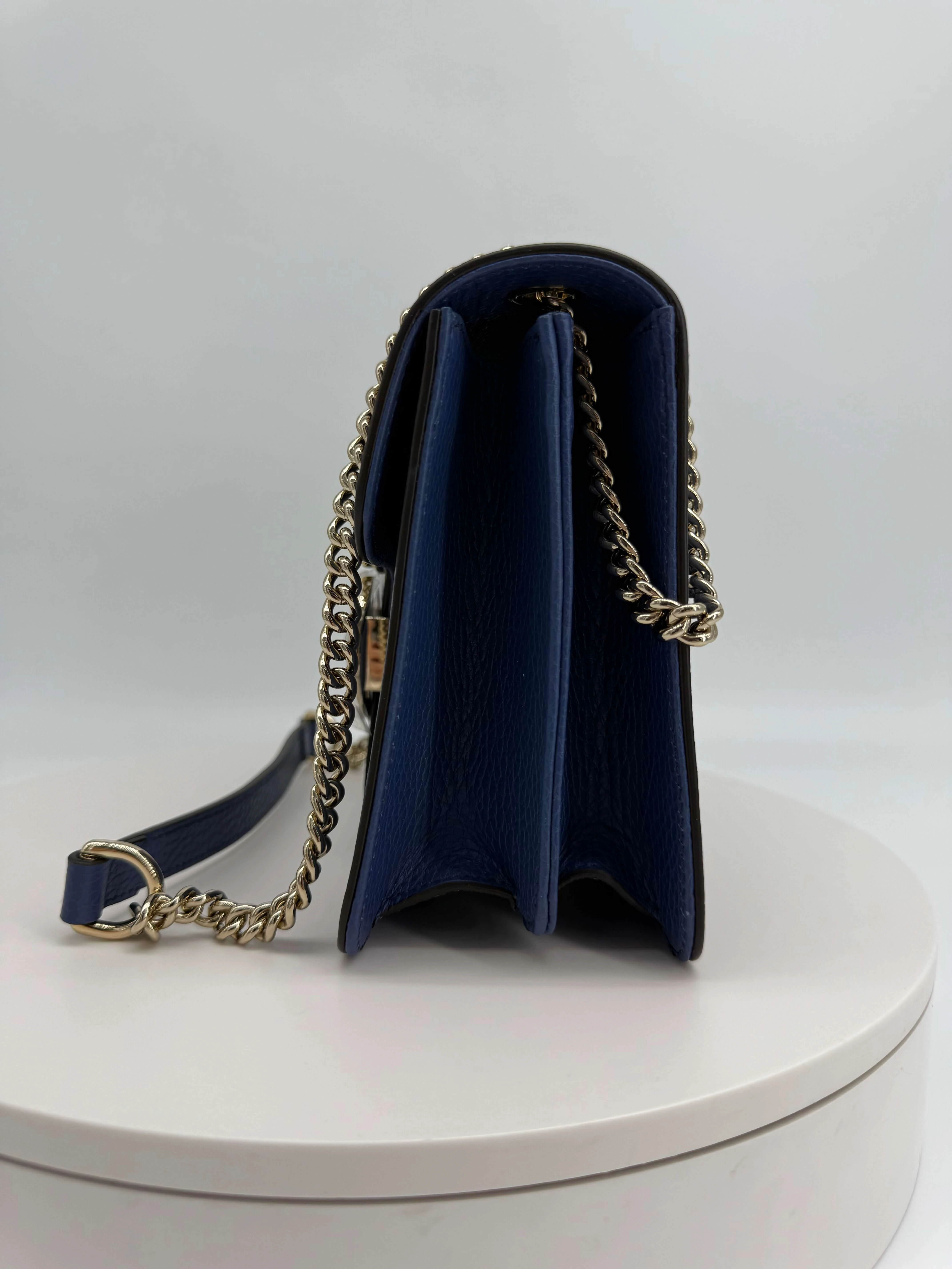Gucci Interlocking G Small Shoulder Bag  Dollar Calfskin Leather
