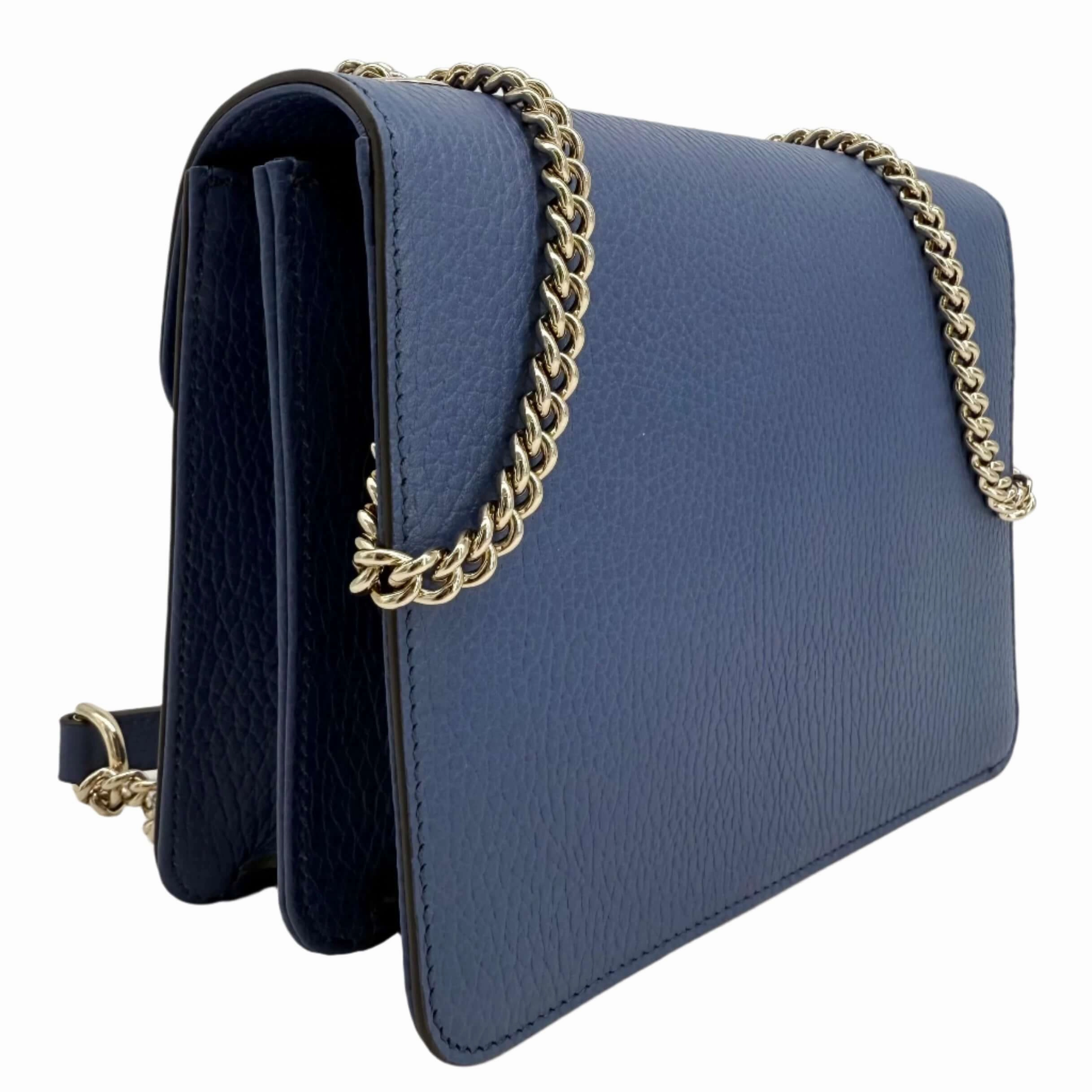 Gucci Interlocking G Small Shoulder Bag  Dollar Calfskin Leather