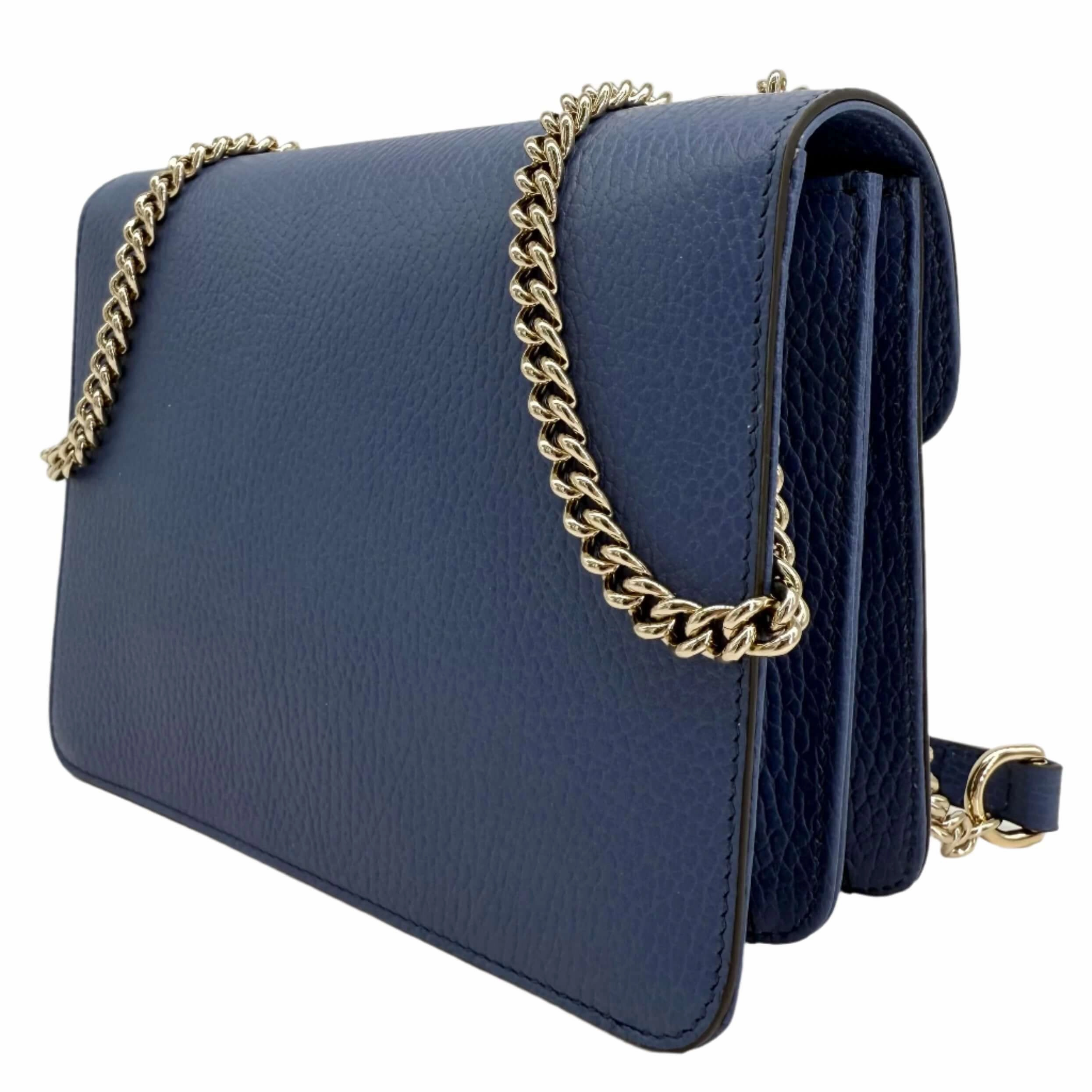 Gucci Interlocking G Small Shoulder Bag  Dollar Calfskin Leather