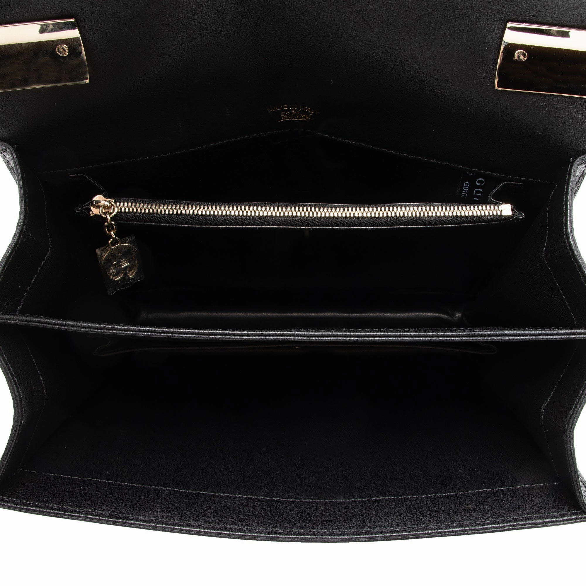 Gucci Leather 1973 Flap Medium Shoulder Bag (SHF-T6hZOI)