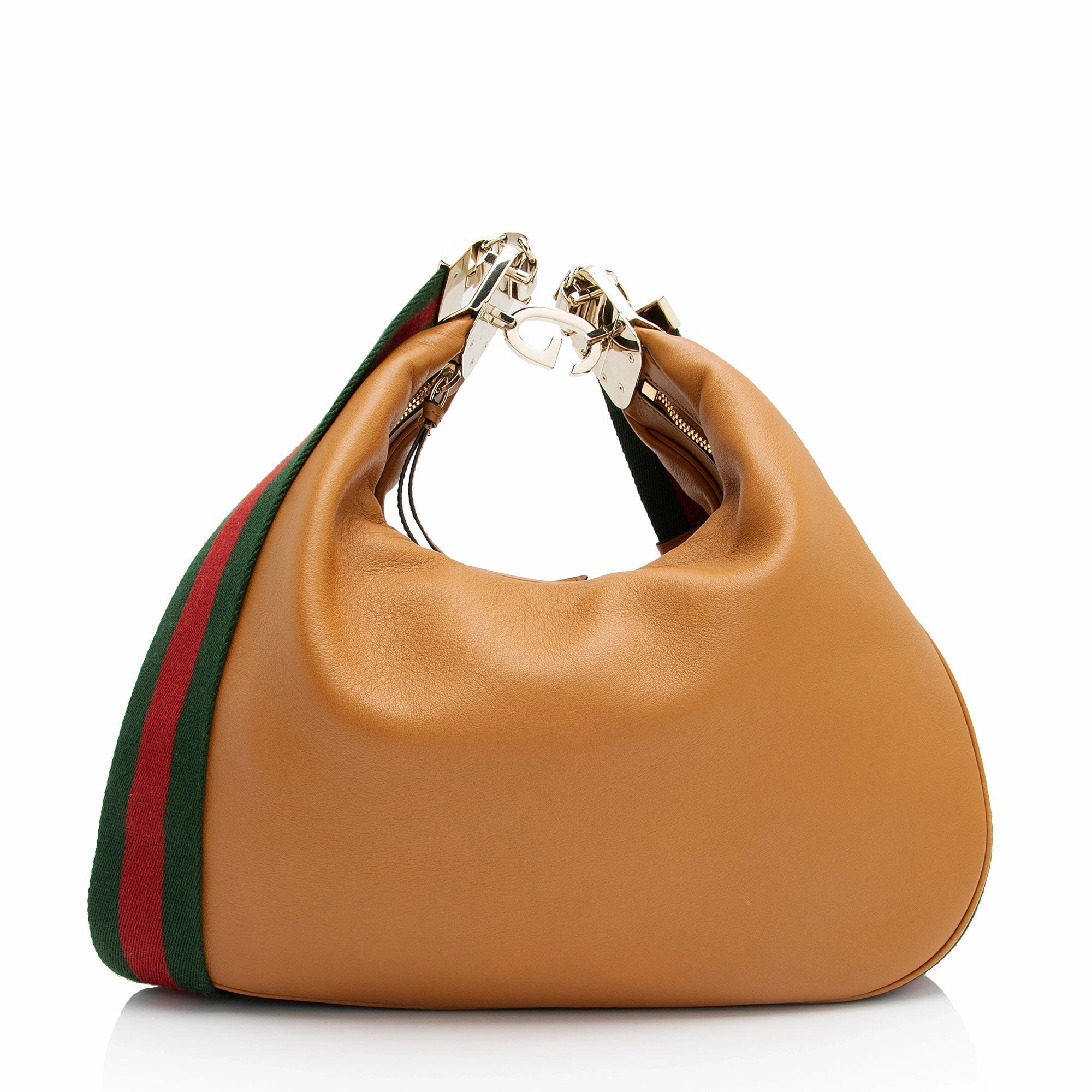 Gucci Leather Attache Medium Shoulder Bag (SHF-PEEvxe)