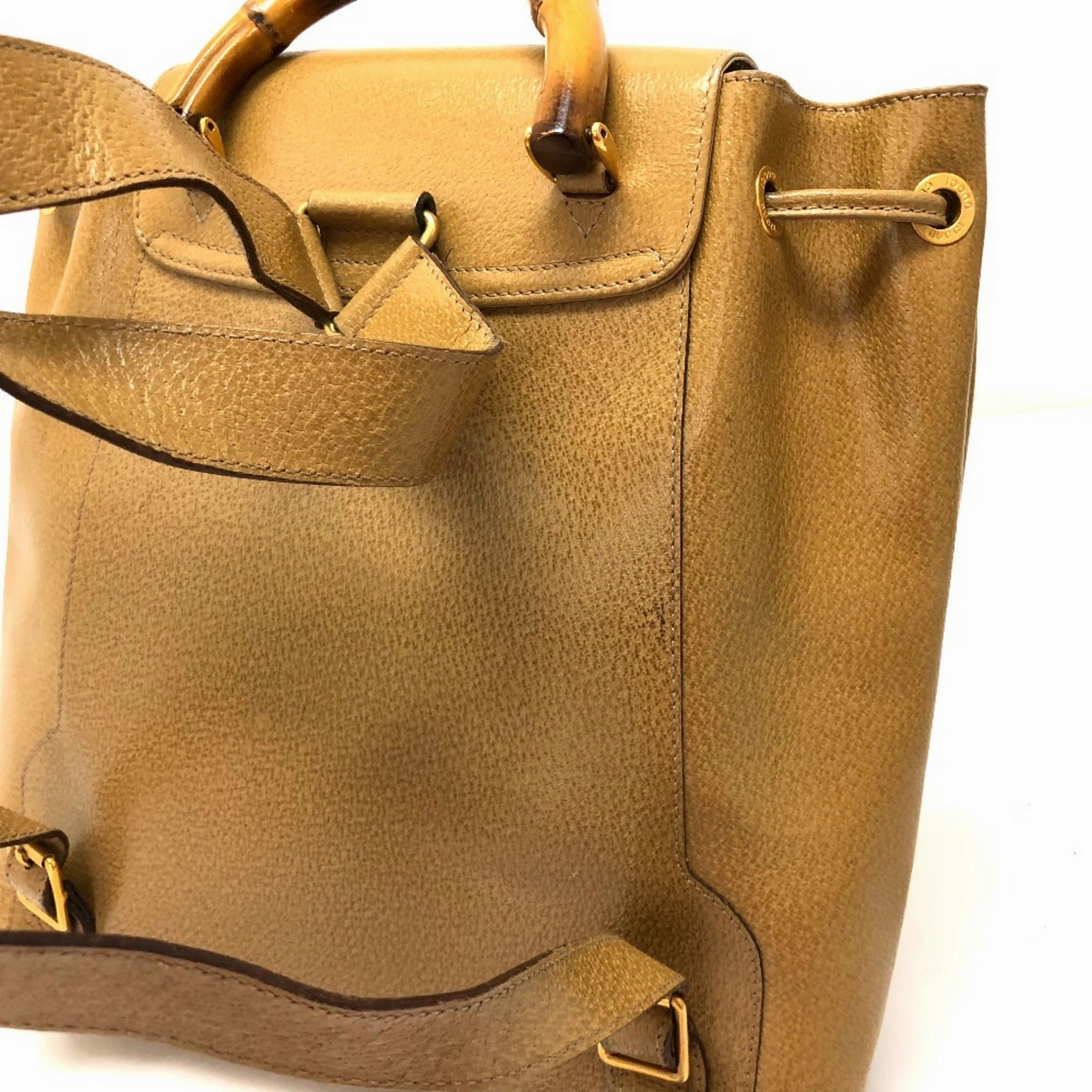 Gucci  Leather Backpack (Pre-Owned)