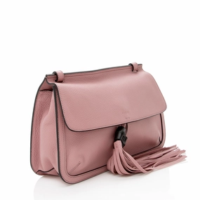 Gucci Leather Bamboo Daily Shoulder Bag (SHF-16586)