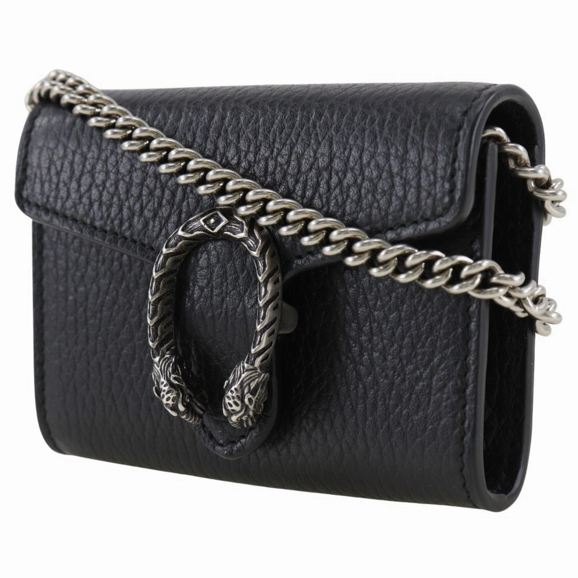Gucci  Leather Chain/Shoulder Wallet (Pre-Owned)