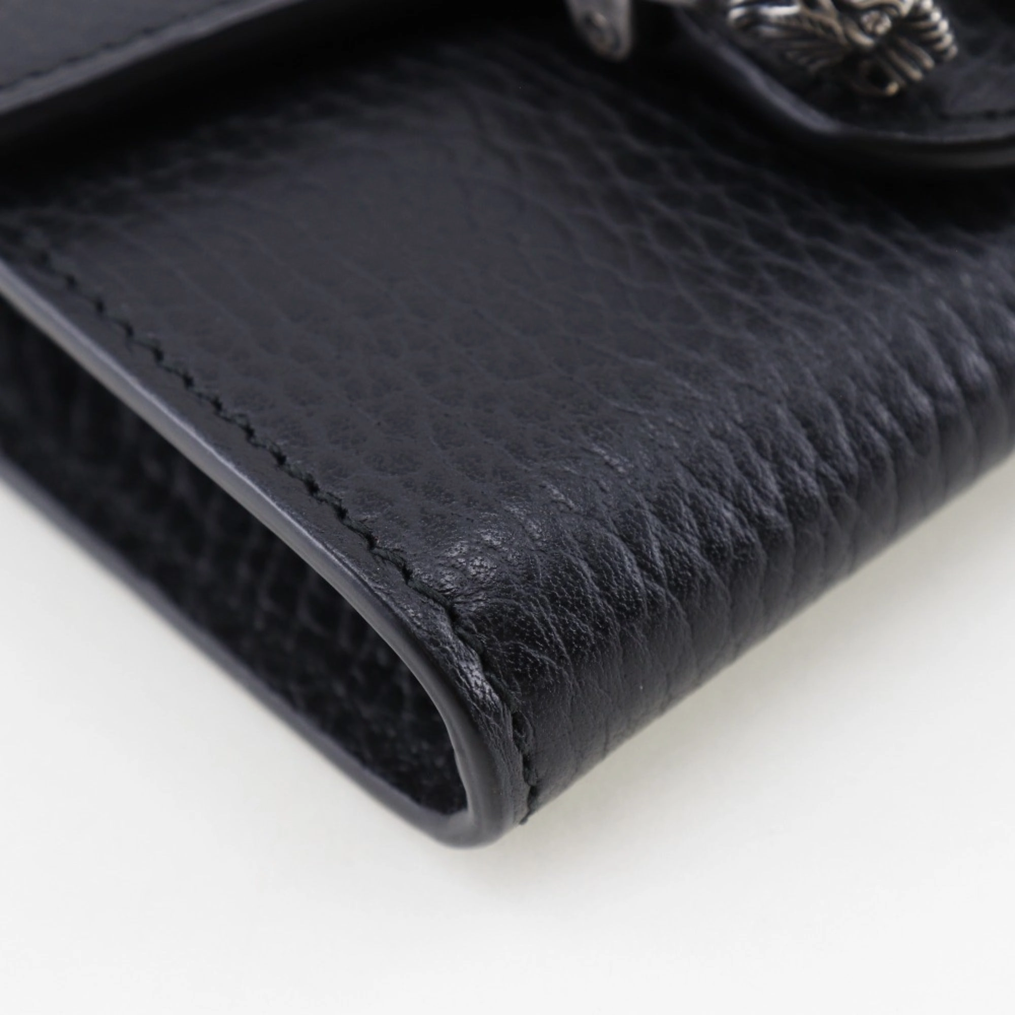 Gucci  Leather Chain/Shoulder Wallet (Pre-Owned)
