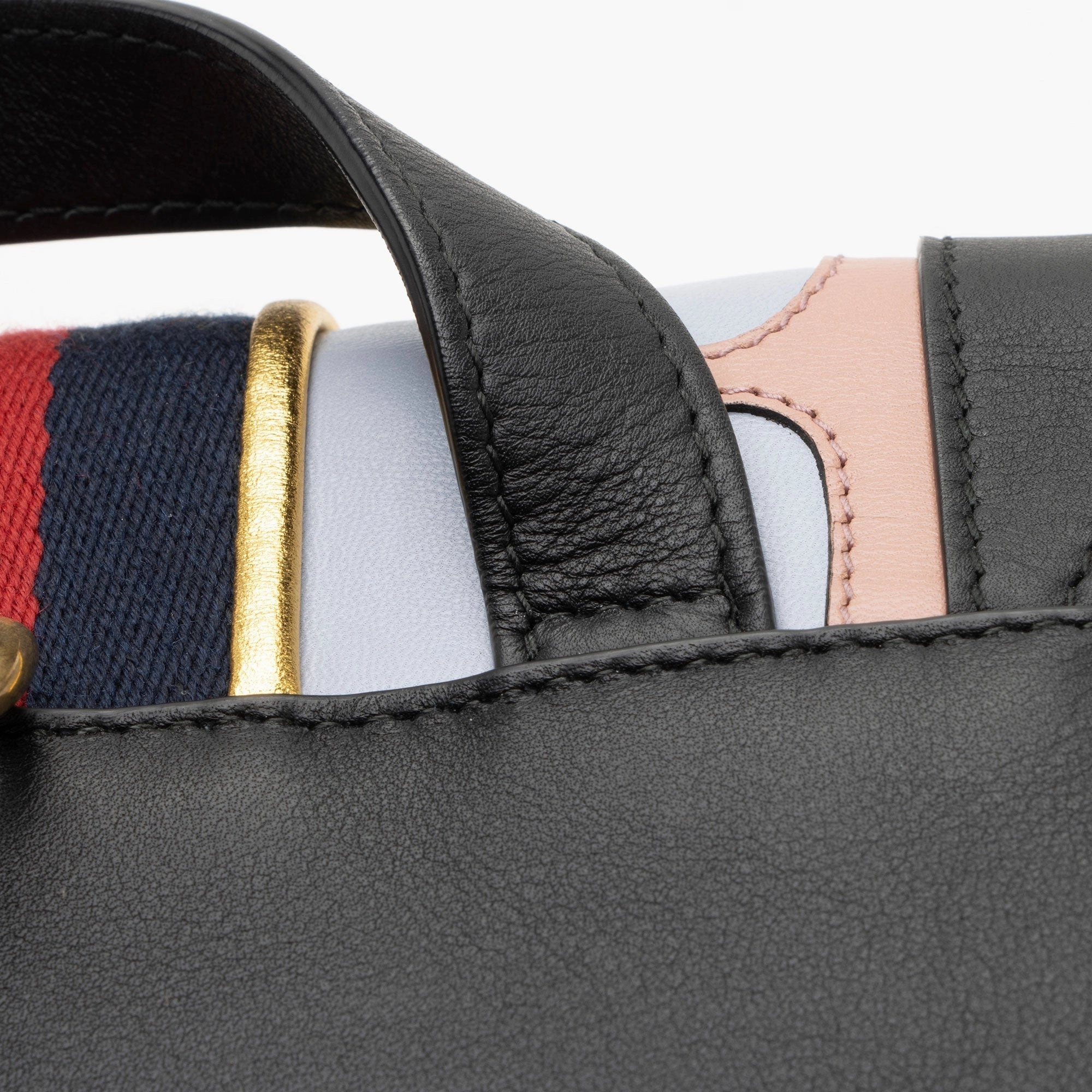 Gucci Leather GG Marmont Web Flap Chain Backpack (SHF-eIjJ7m)