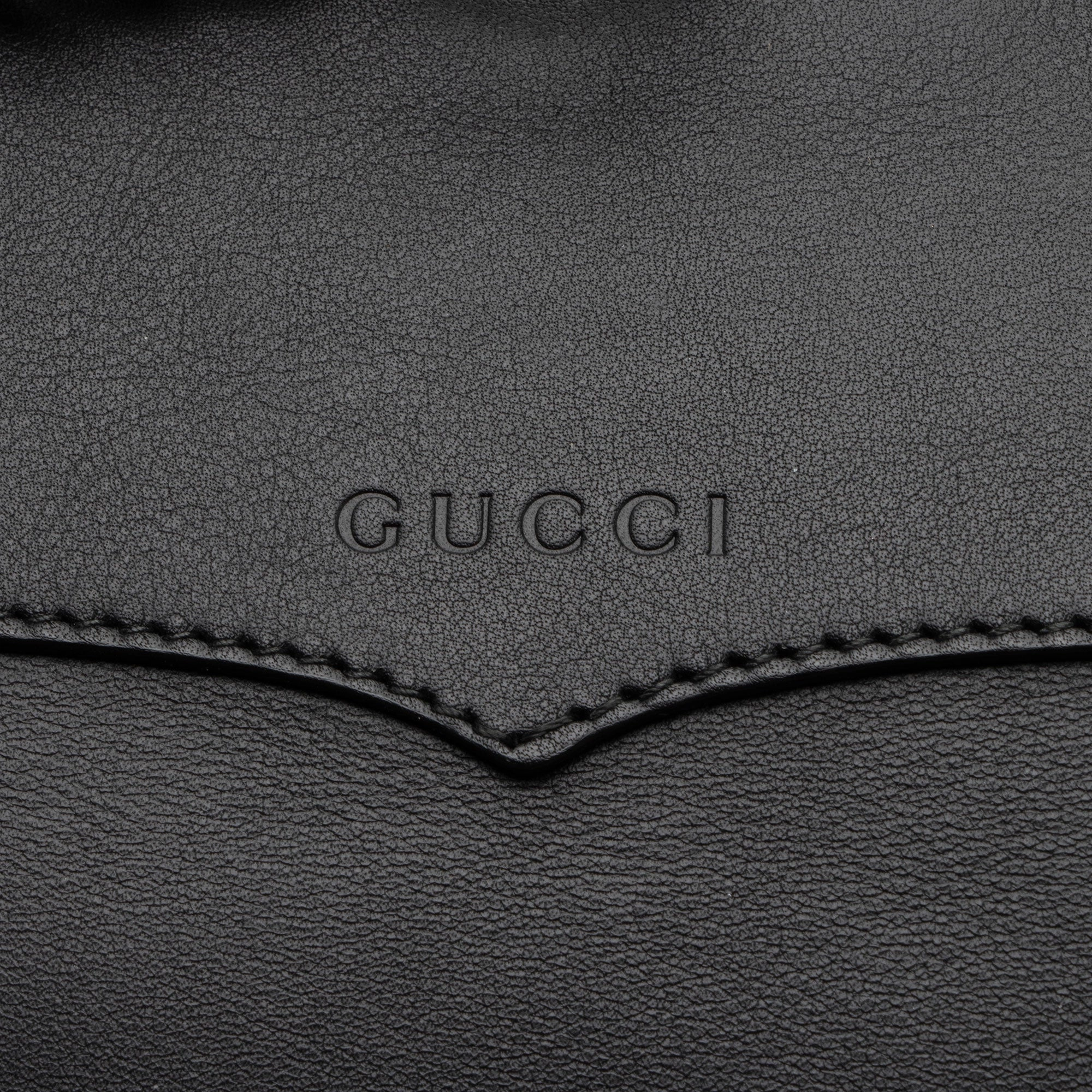 Gucci Leather GG Marmont Web Flap Chain Backpack (SHF-eIjJ7m)