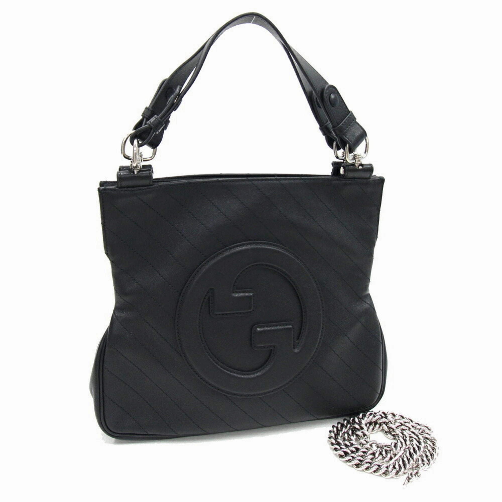 Gucci  Leather Handbag Shoulder Bag (Pre-Owned)