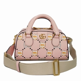 Gucci  Leather Handbag Shoulder Bag (Pre-Owned)