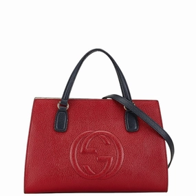 Gucci  Leather Handbag Shoulder Bag (Pre-Owned)