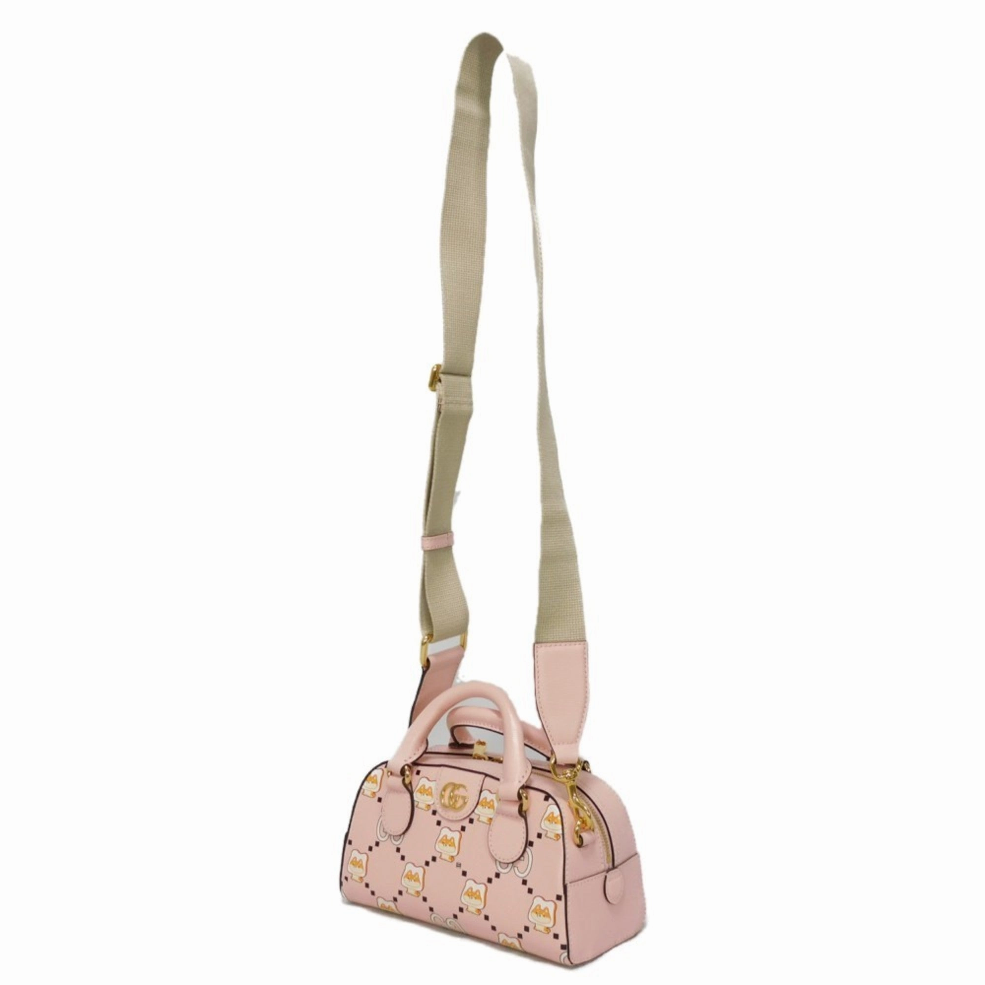 Gucci  Leather Handbag Shoulder Bag (Pre-Owned)