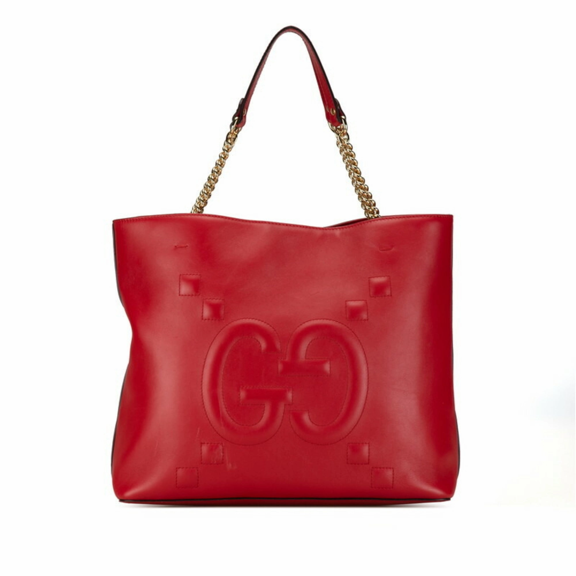 Gucci  Leather Handbag Shoulder Bag Tote Bag (Pre-Owned)