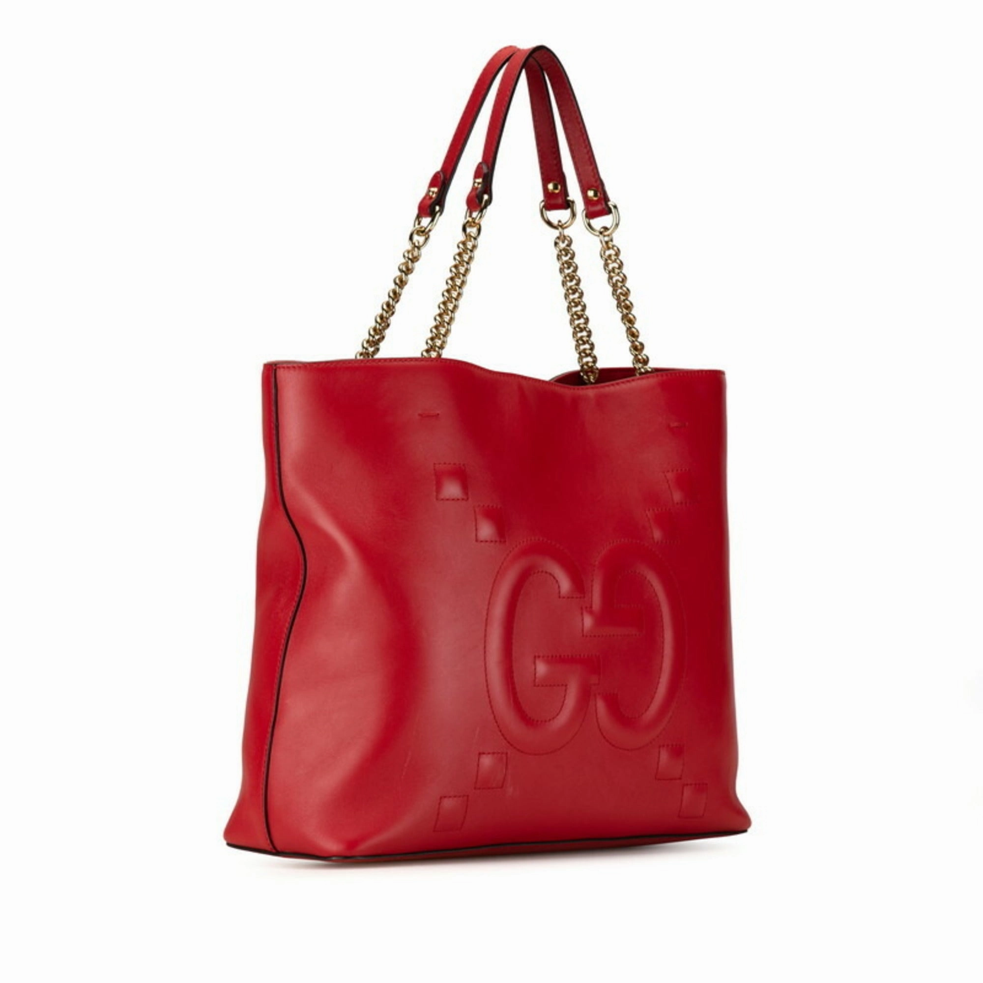 Gucci  Leather Handbag Shoulder Bag Tote Bag (Pre-Owned)