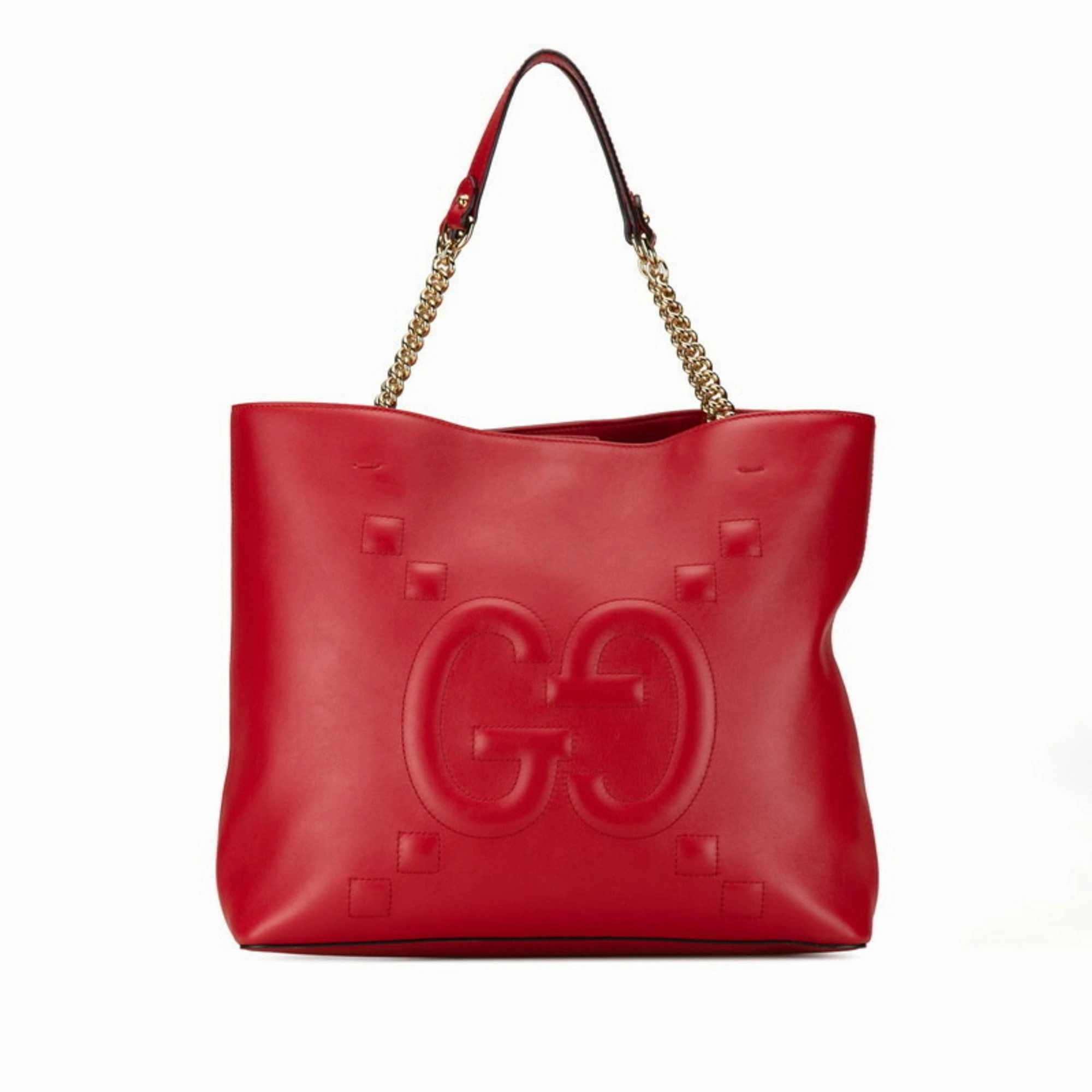 Gucci  Leather Handbag Shoulder Bag Tote Bag (Pre-Owned)