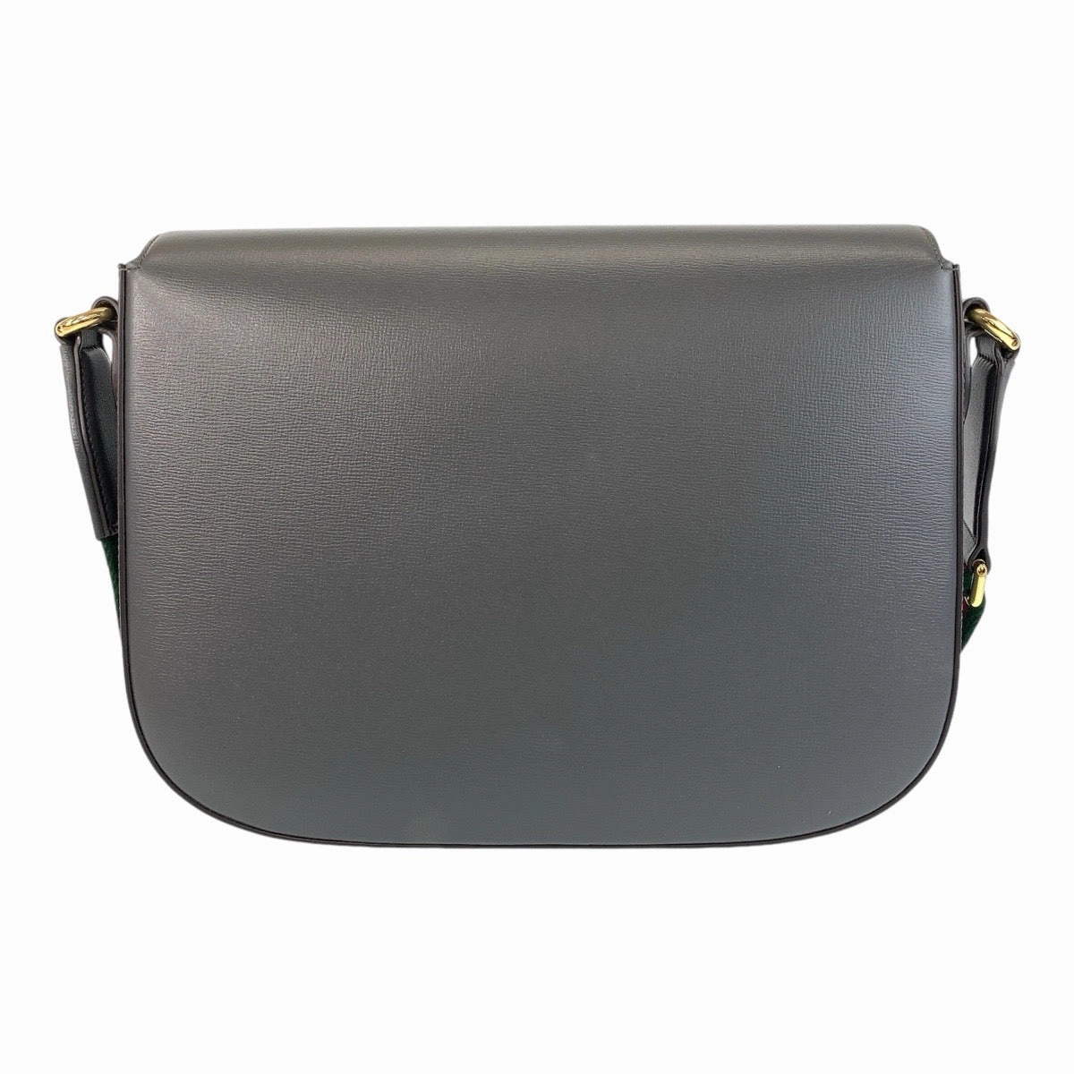 Gucci Leather Horsebit Crossbody Bag Gray
