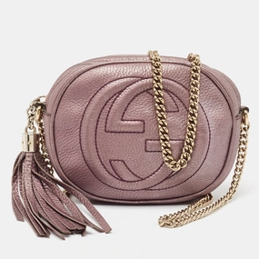 Gucci Leather Mini Soho Disco Chain Crossbody Bag