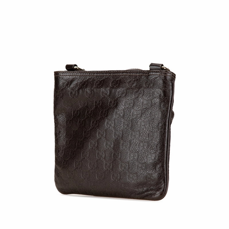 Gucci Leather Shoulder Bag Brown
