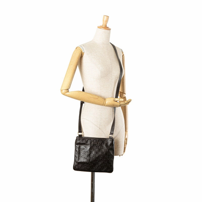 Gucci Leather Shoulder Bag Brown