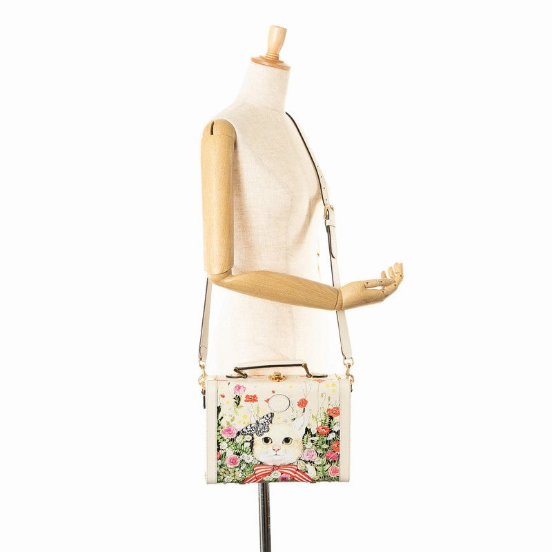 Gucci Leather Trunk Case 2WAY Shoulder Bag 633587