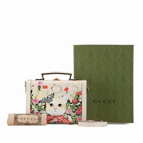 Gucci Leather Trunk Case 2WAY Shoulder Bag 633587