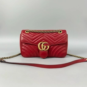 Gucci Marmont 26 Red Shoulder Bag