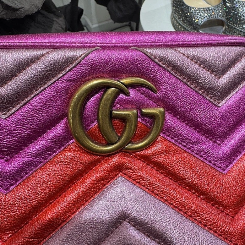 Gucci Marmont Matelass Multicolor Shoulder Bag