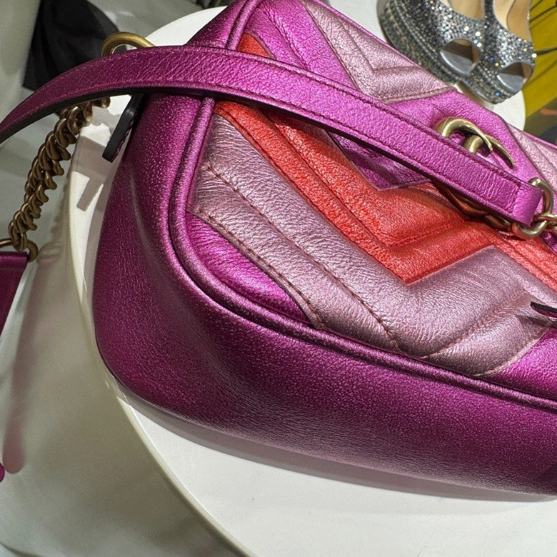 Gucci Marmont Matelass Multicolor Shoulder Bag