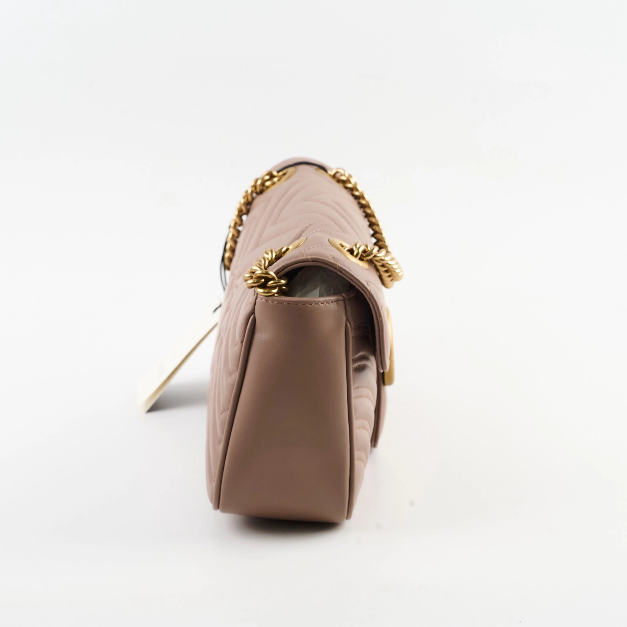 Gucci Marmont Medium Shoulder Bag Beige / Dusty Pink
